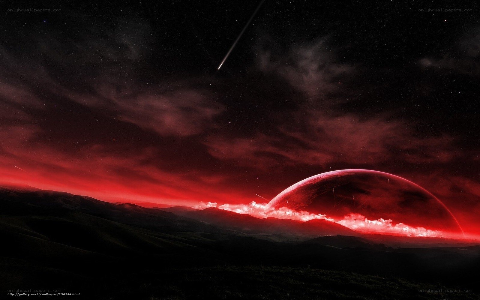 Red planet landscape