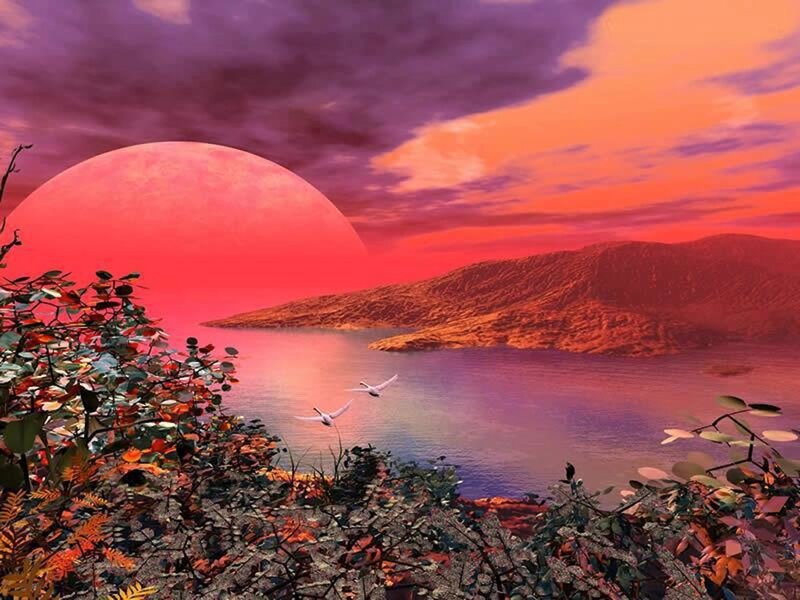 Red Planet Sunset — Dramatic