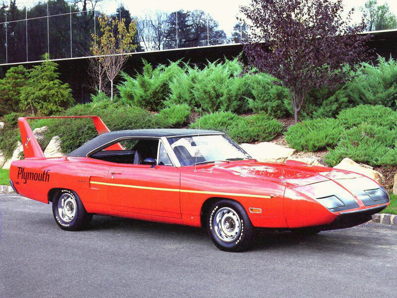 Red Plymouth Superbird car
