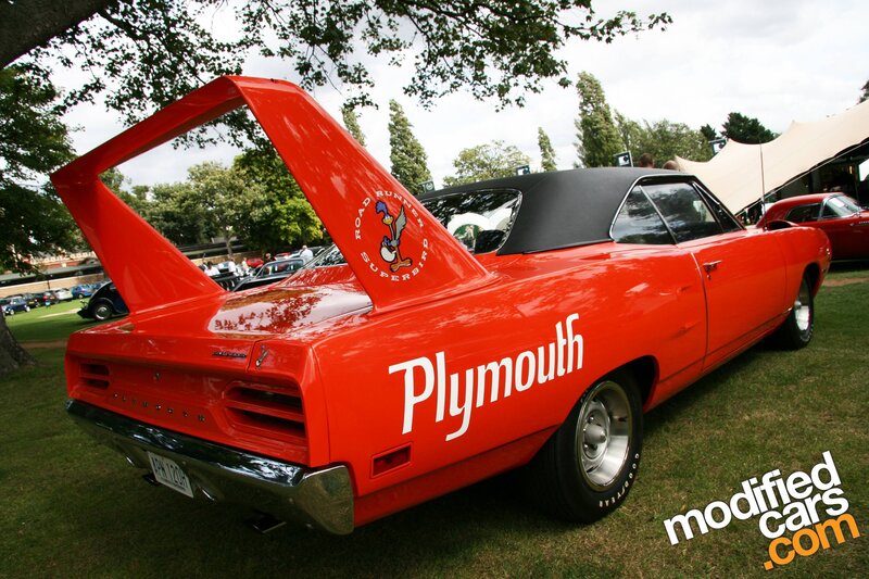 Red Plymouth Superbird car