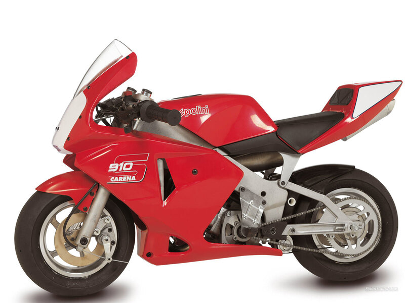 Red Polini 910 Carena motorcycle