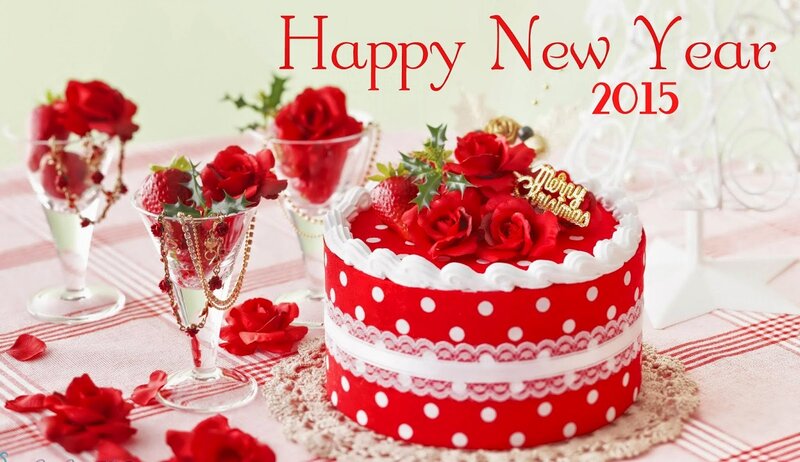 Red Polka Dot Cake — Festive, Photograph, Roses