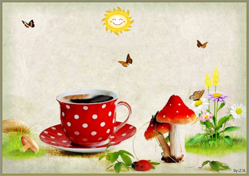 Red Polka-dot Coffee Cup