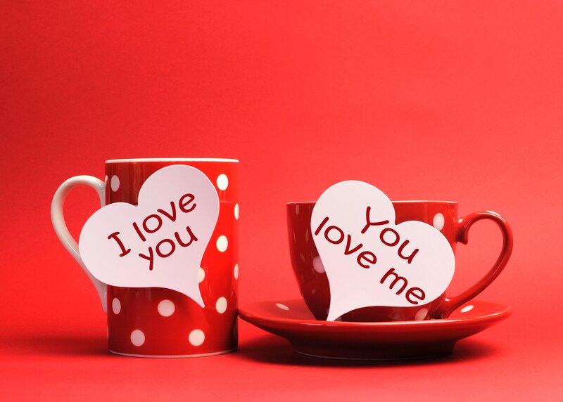 Red Polka Dot Mugs