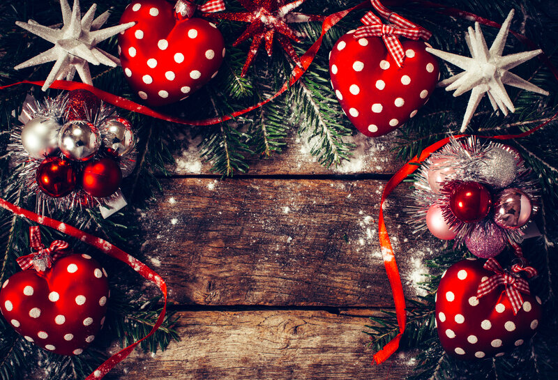 Red Polka Dot Ornaments
