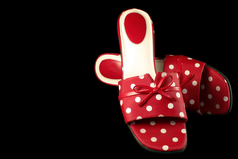 Red Polka Dot Sandals