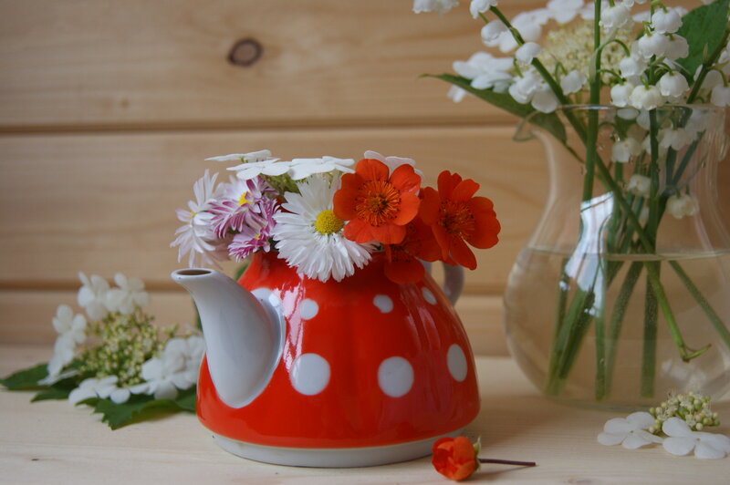 Red Polka-dot Teapot