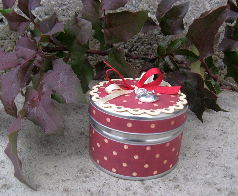 Red Polka-dot Tin Box