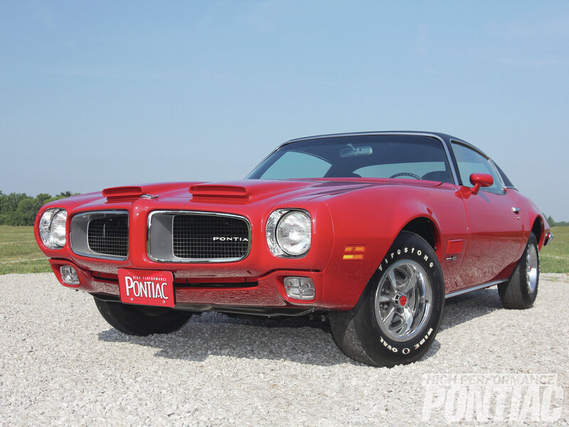 Red Pontiac Firebird — Clear