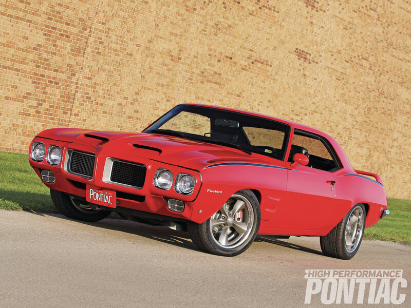Red Pontiac Firebird — Dramatic