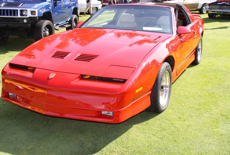 Red Pontiac Firebird — Outdoor