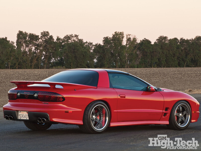 Red Pontiac Firebird