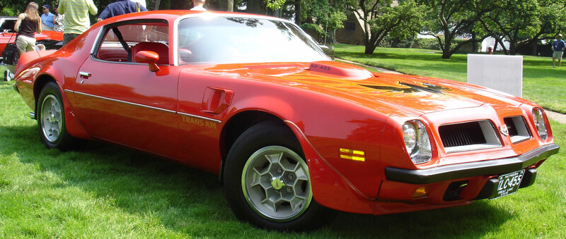 Red Pontiac Firebird Trans Am