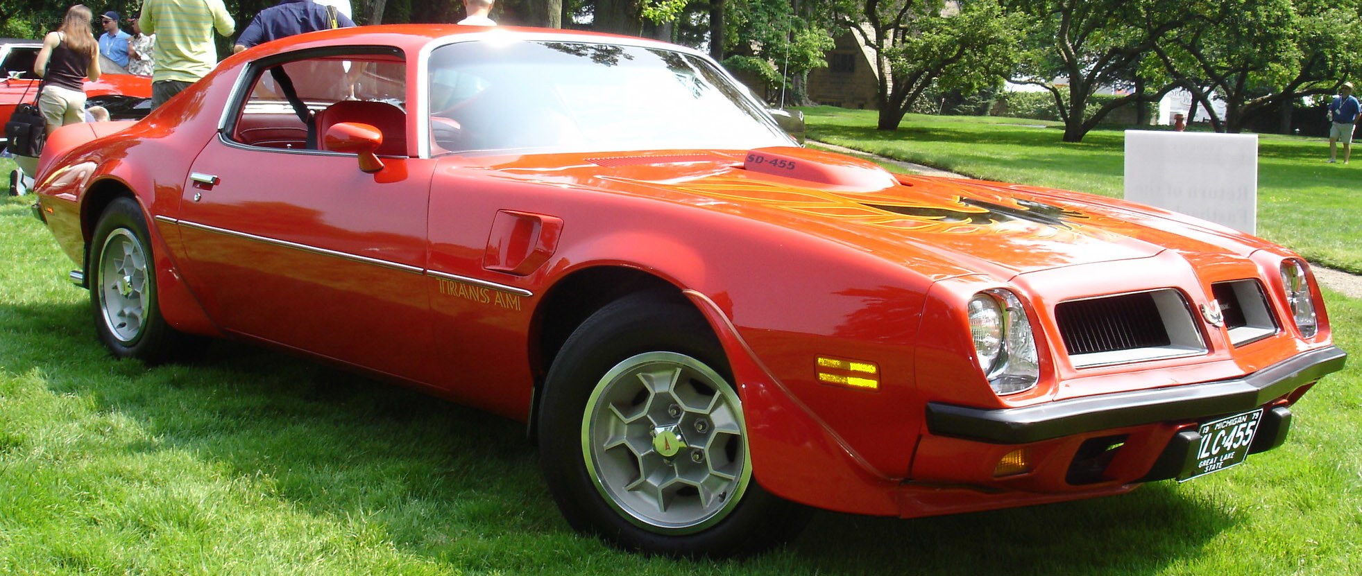 Red Pontiac Firebird Trans Am