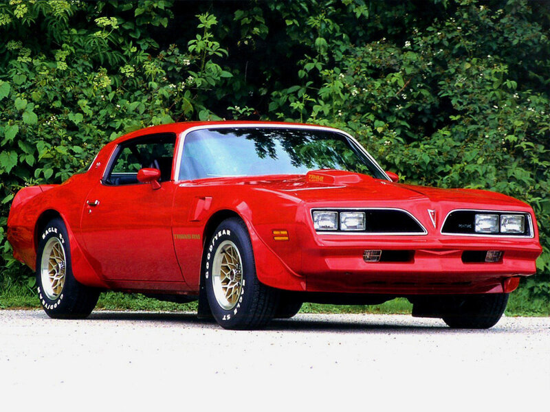 Red Pontiac Firebird Trans Am