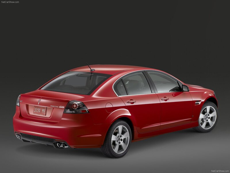 Red Pontiac G8 GT sedan