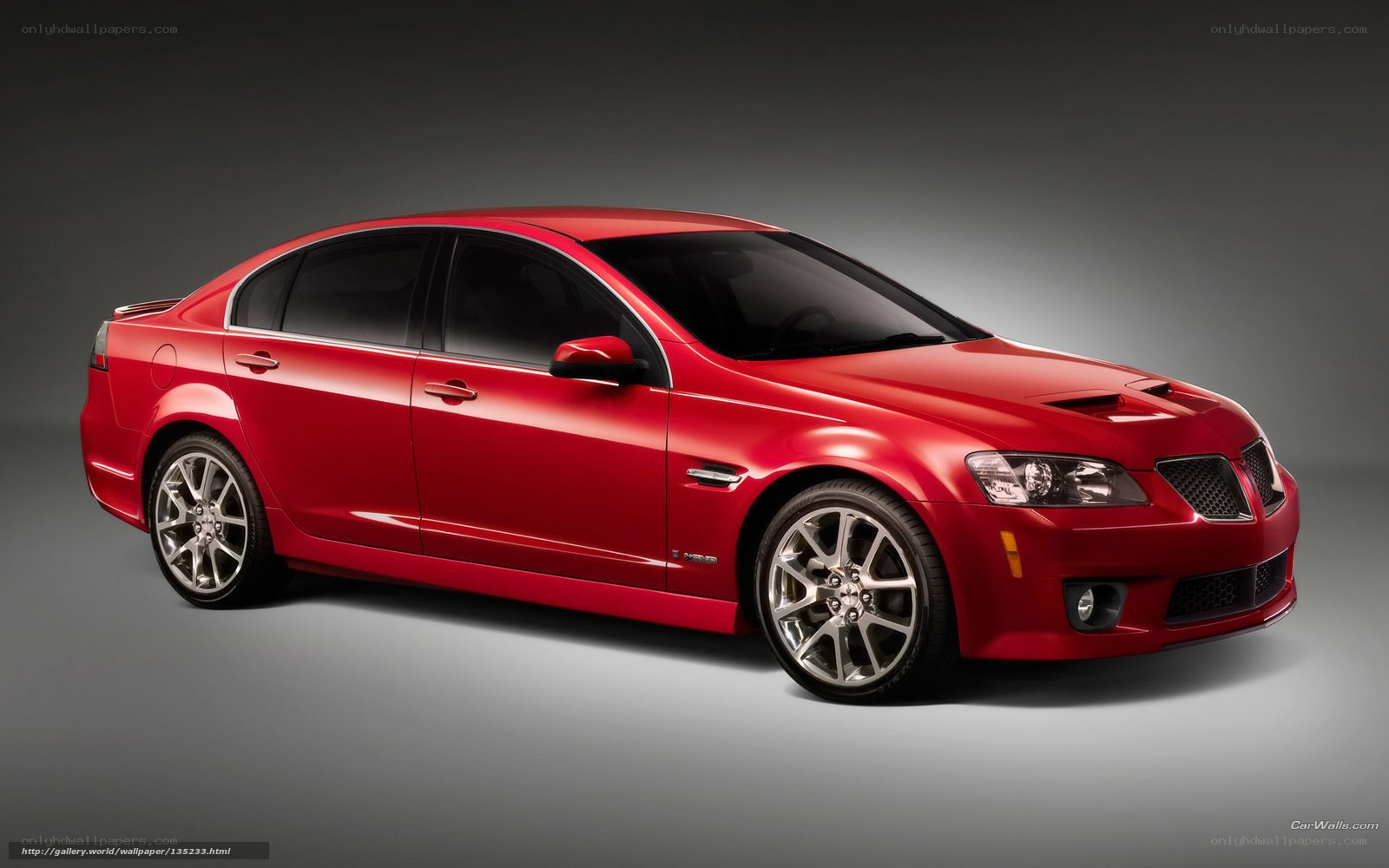 red pontiac g8 gxp sedan