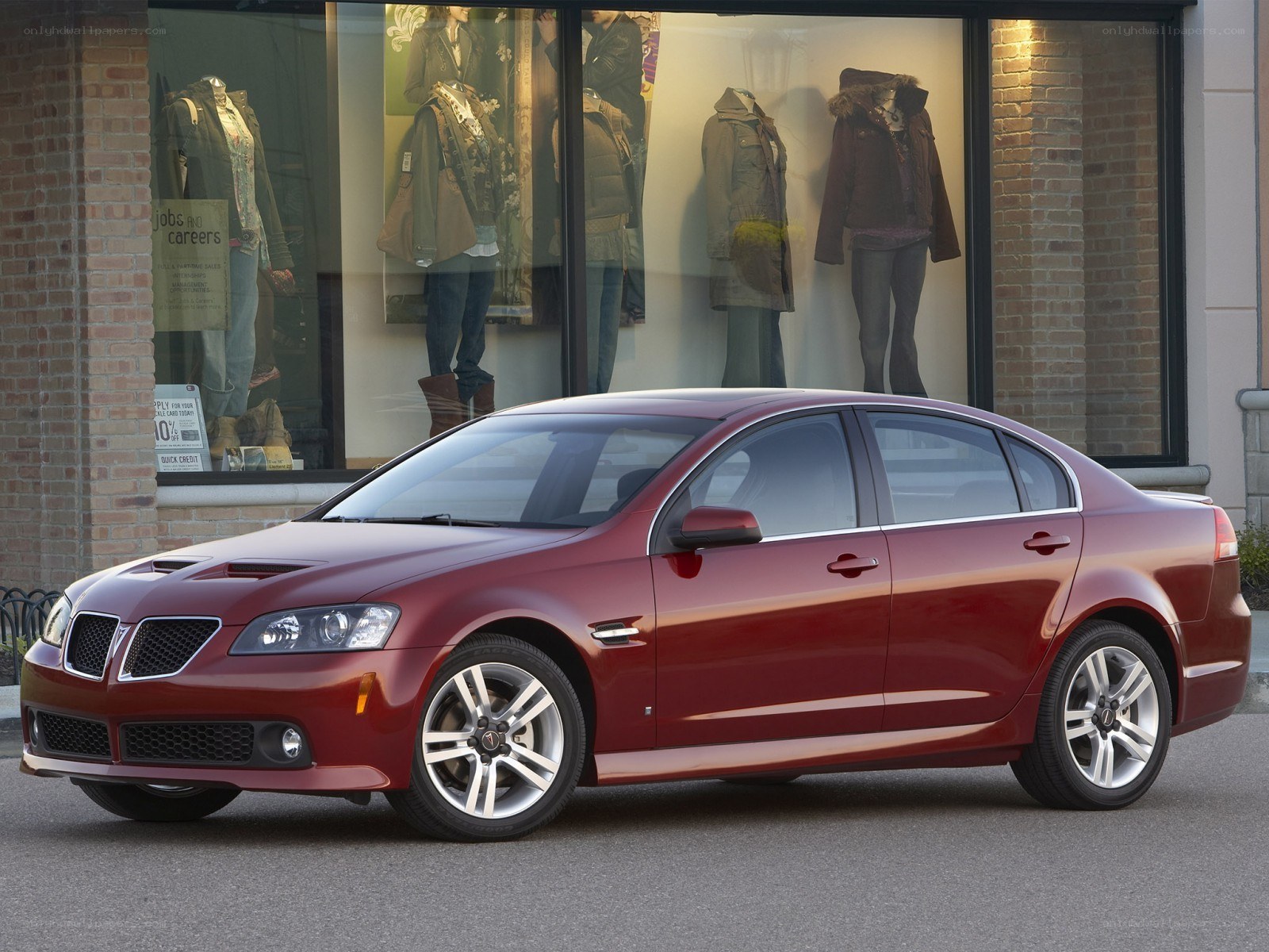 Red Pontiac G8 sedan