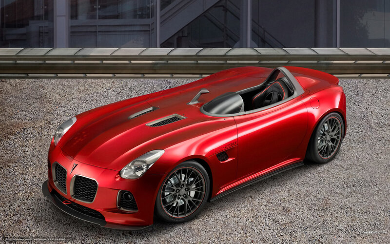 Red Pontiac roadster concept