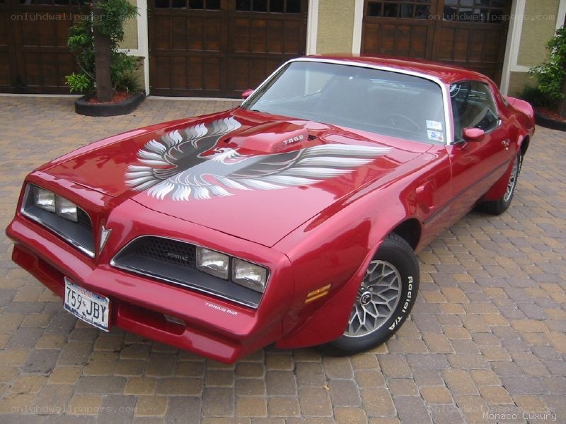 Red Pontiac Trans Am car