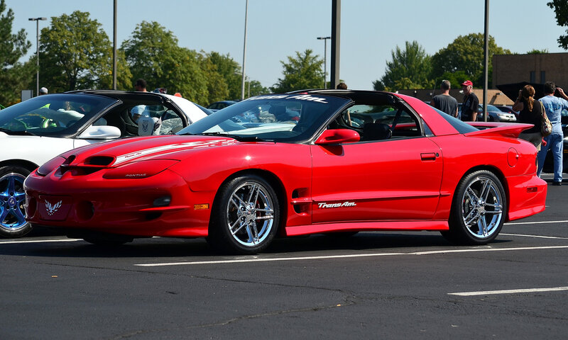 Red Pontiac Trans Am — Outdoor