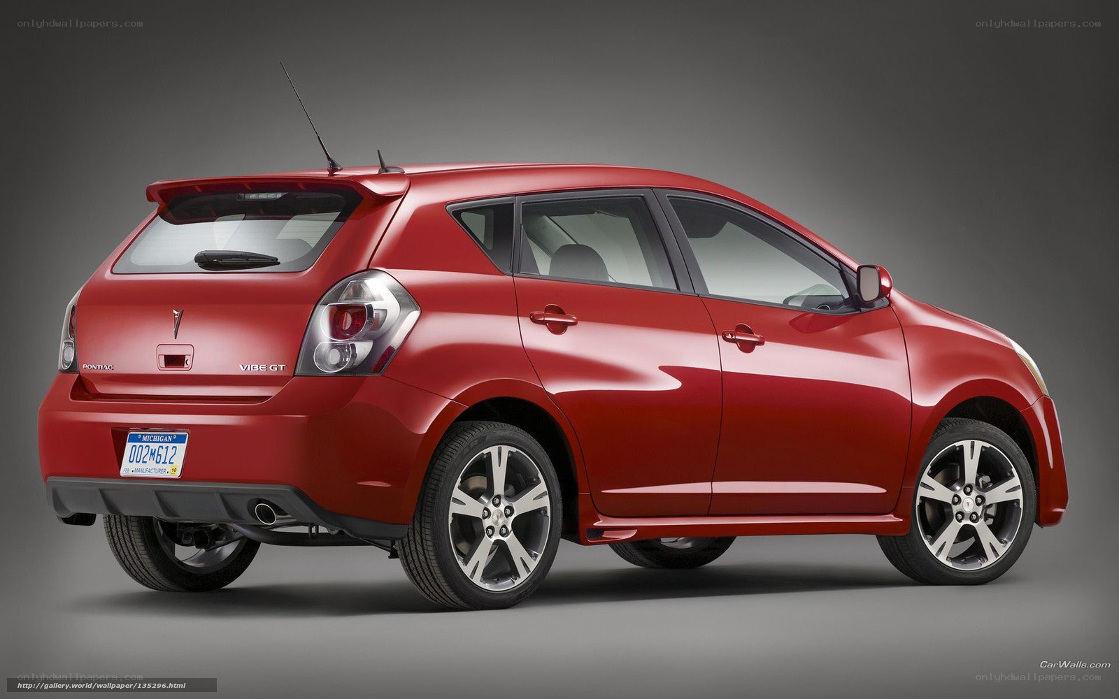 Red Pontiac Vibe GT
