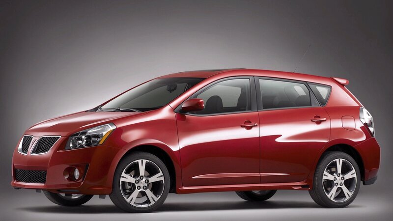 red pontiac vibe hatchback