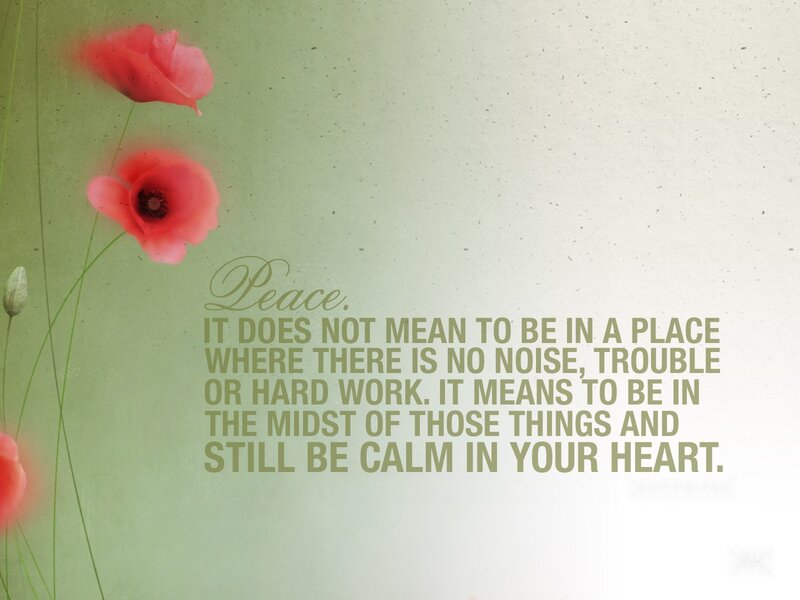 Red Poppies on Green