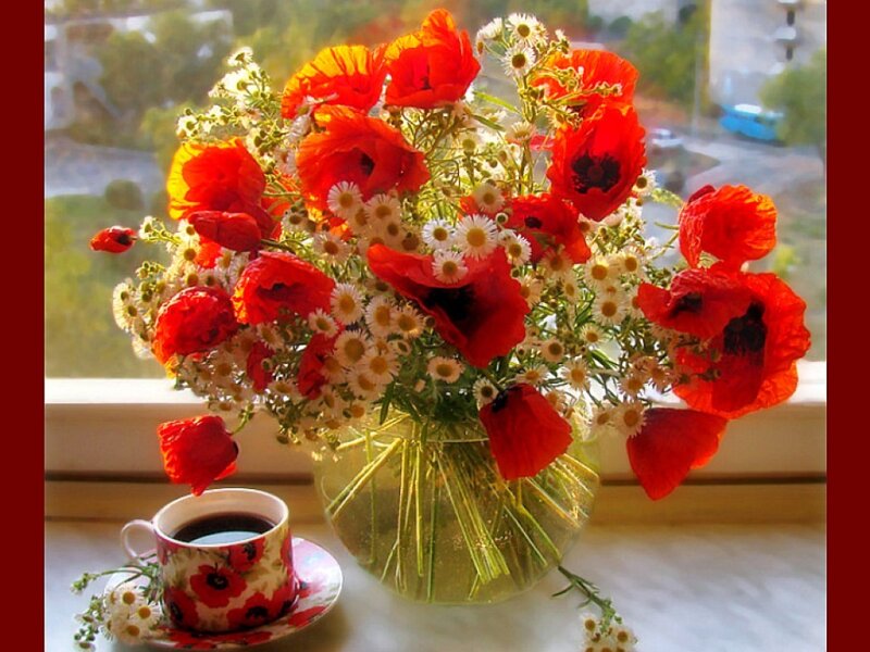 Red Poppy Bouquet