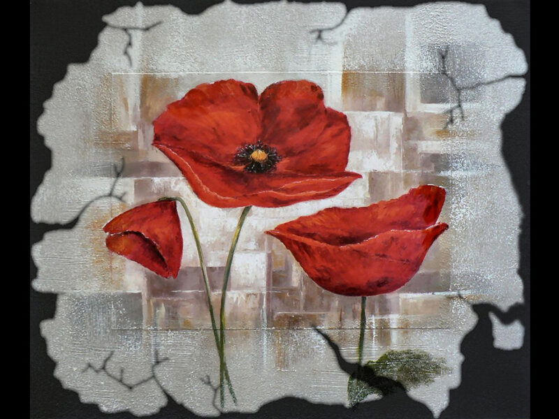 Red Poppy Flowers — Calm, Painting