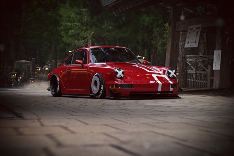 Red Porsche 911