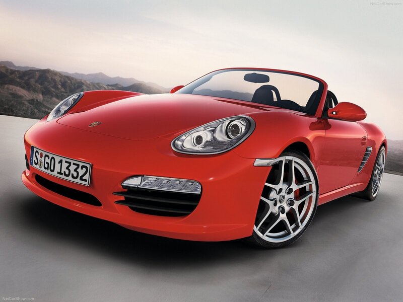 Red Porsche Boxster