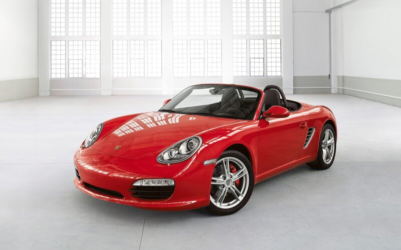 Red Porsche Boxster — Clean
