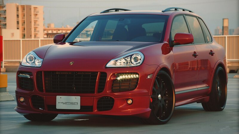 Red Porsche Cayenne
