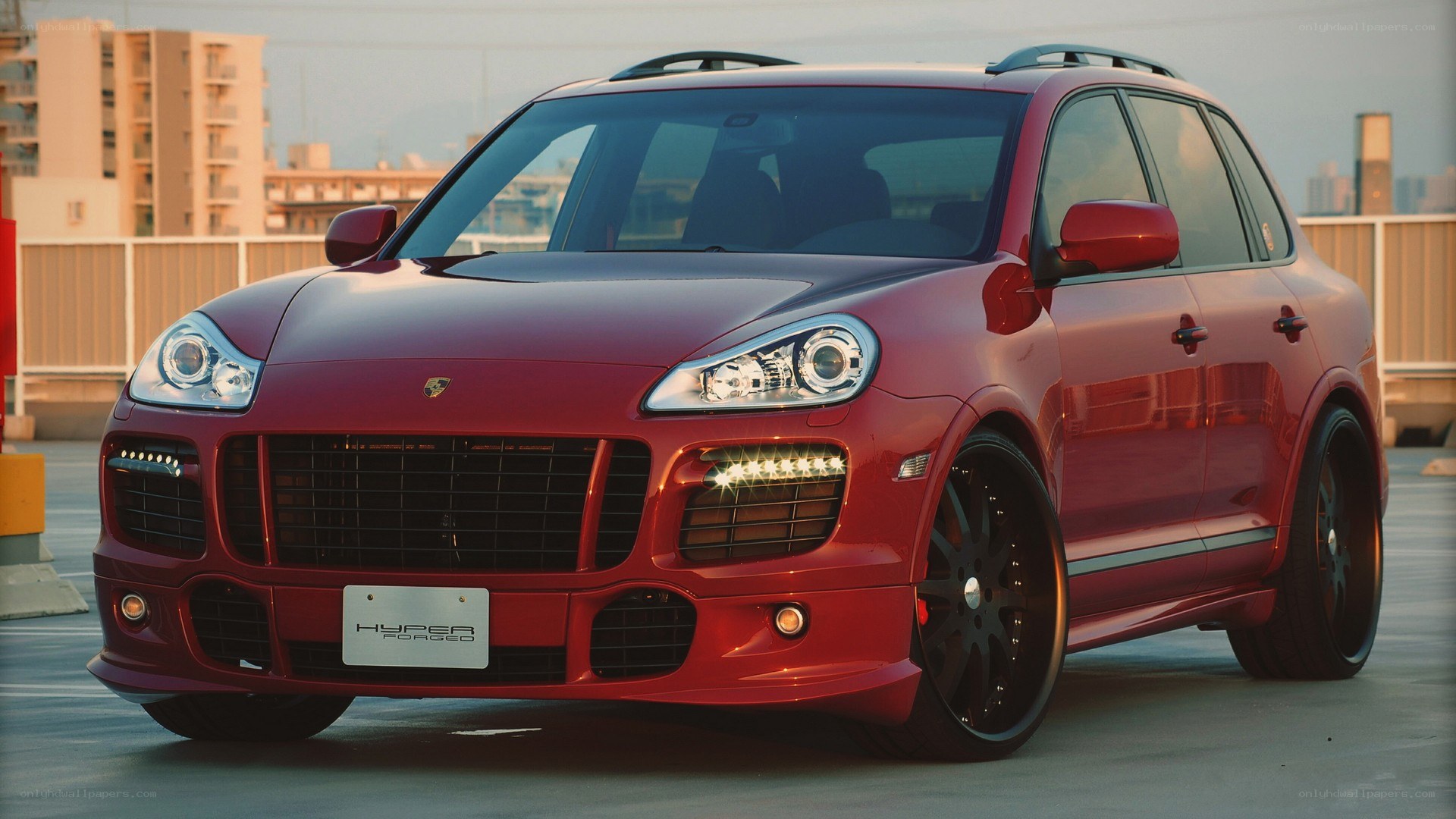 Red Porsche Cayenne