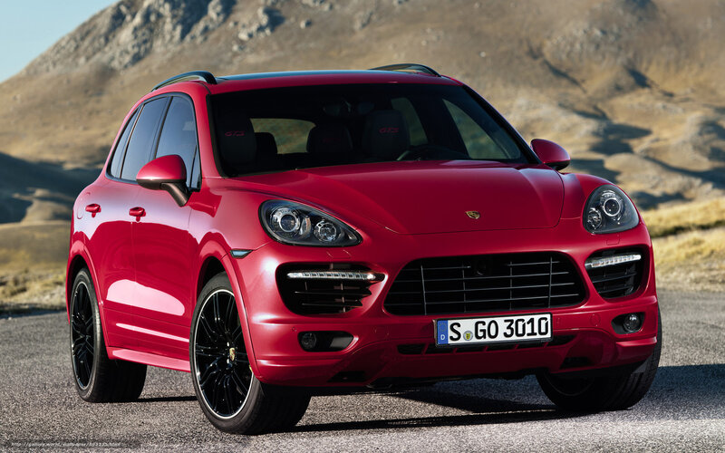 Red Porsche Cayenne GTS