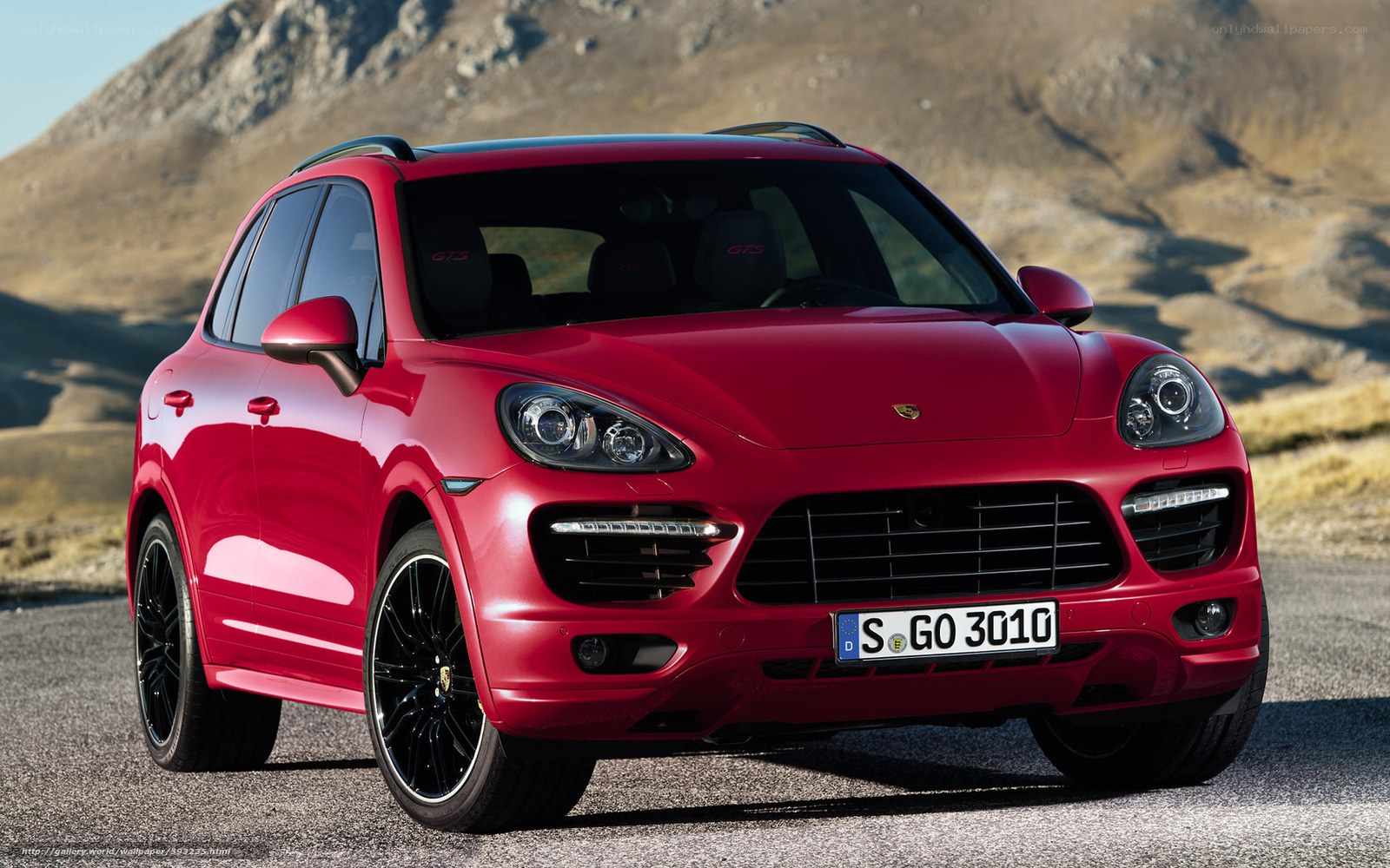 Red Porsche Cayenne GTS