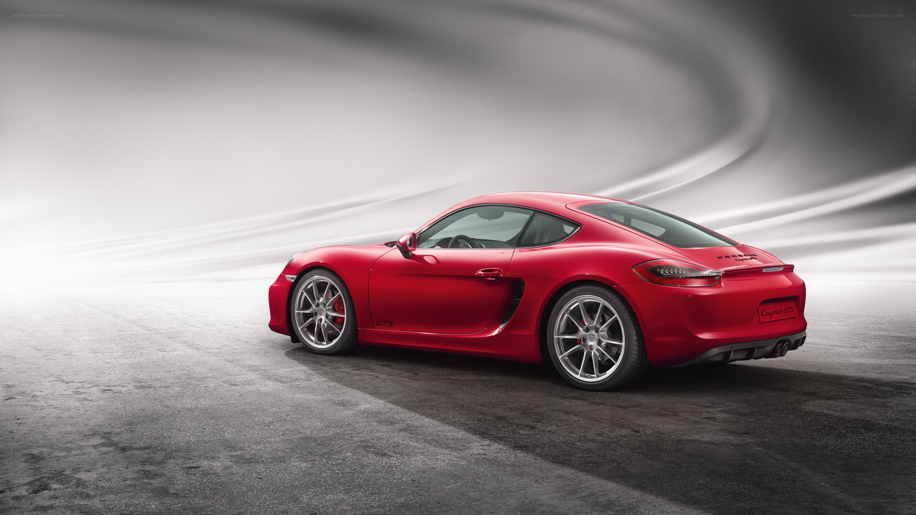 Red Porsche Cayman GTS