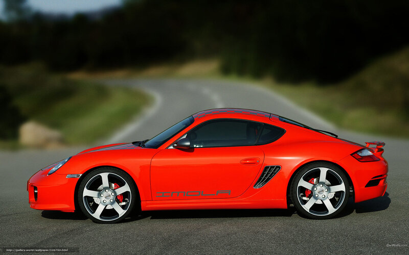 Red Porsche Cayman S