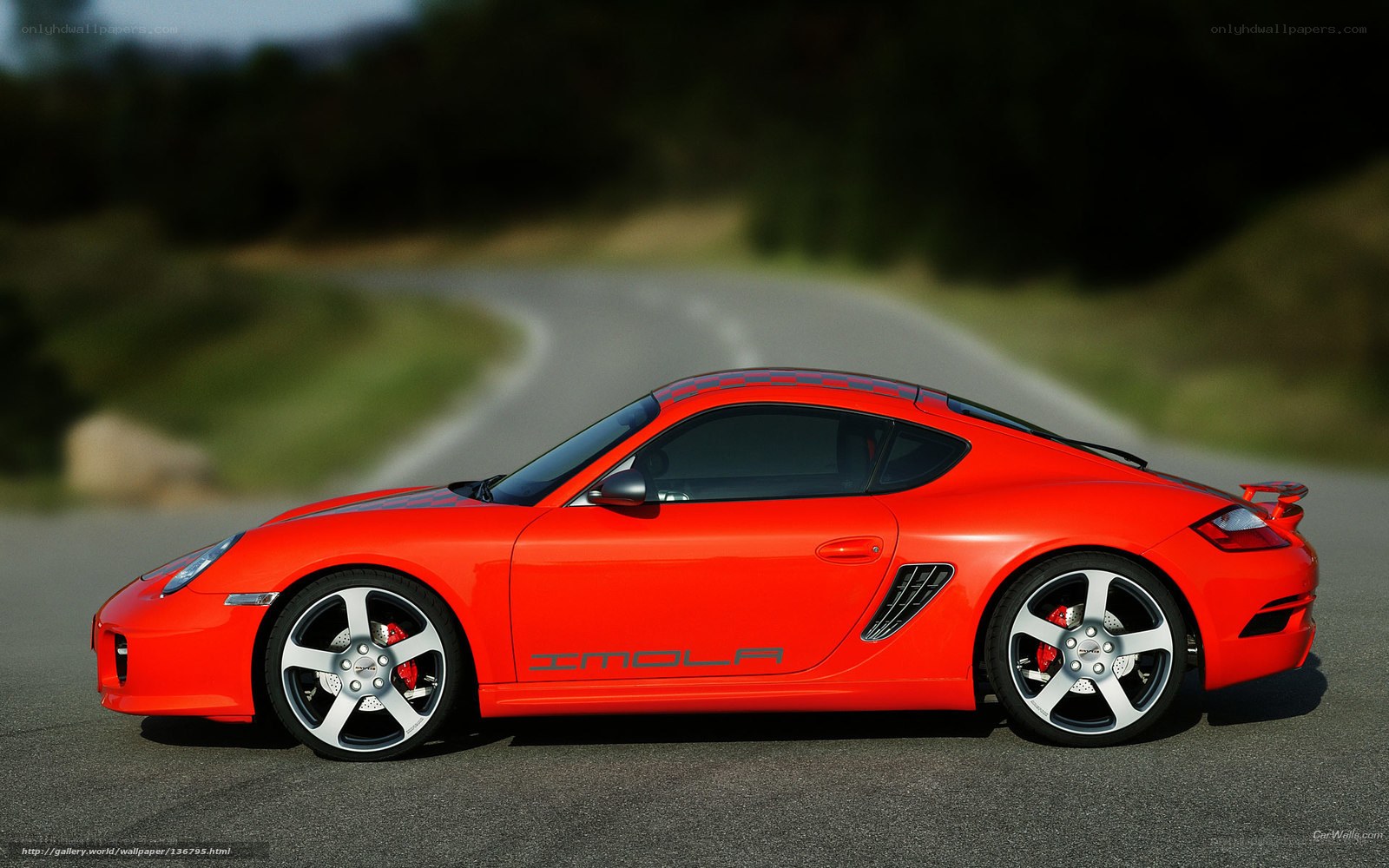 Red Porsche Cayman S