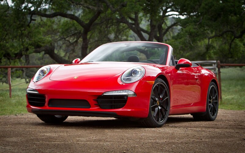 Red Porsche Convertible — Serene