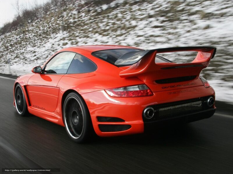red porsche in motion