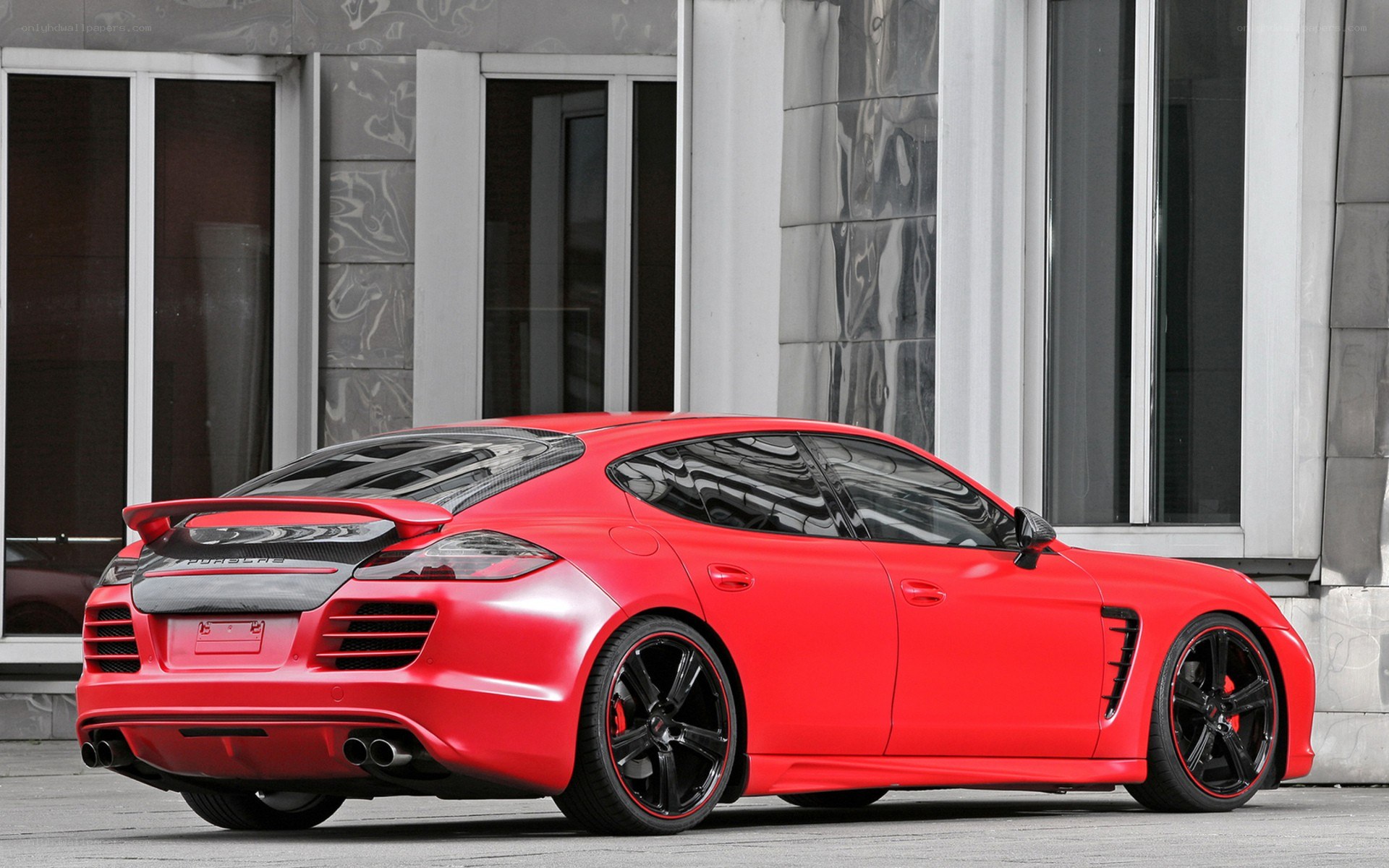Red Porsche Panamera