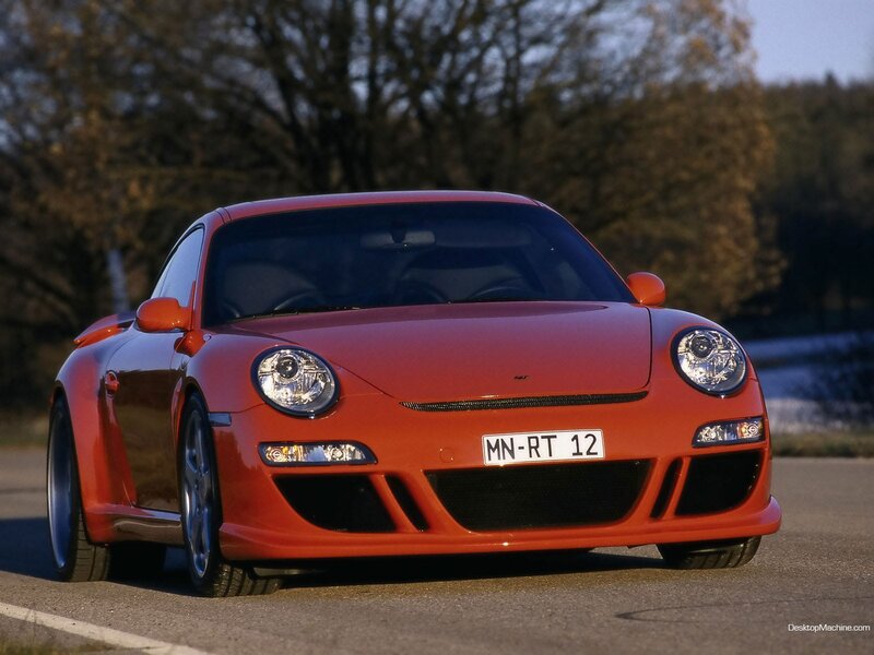 red porsche sports car