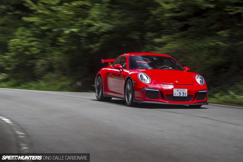 Red Porsche Sports Car — Dynamic, Afternoon, Photograph