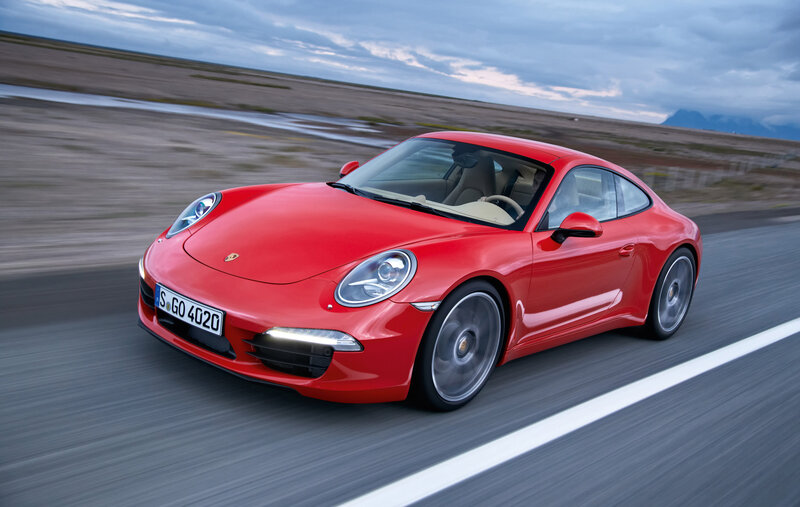 Red Porsche Sports Car — Dynamic