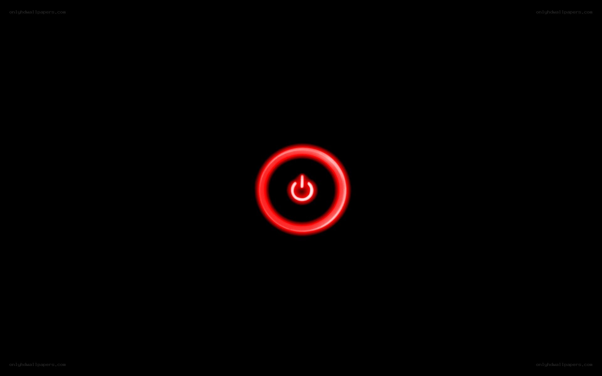 red power button icon