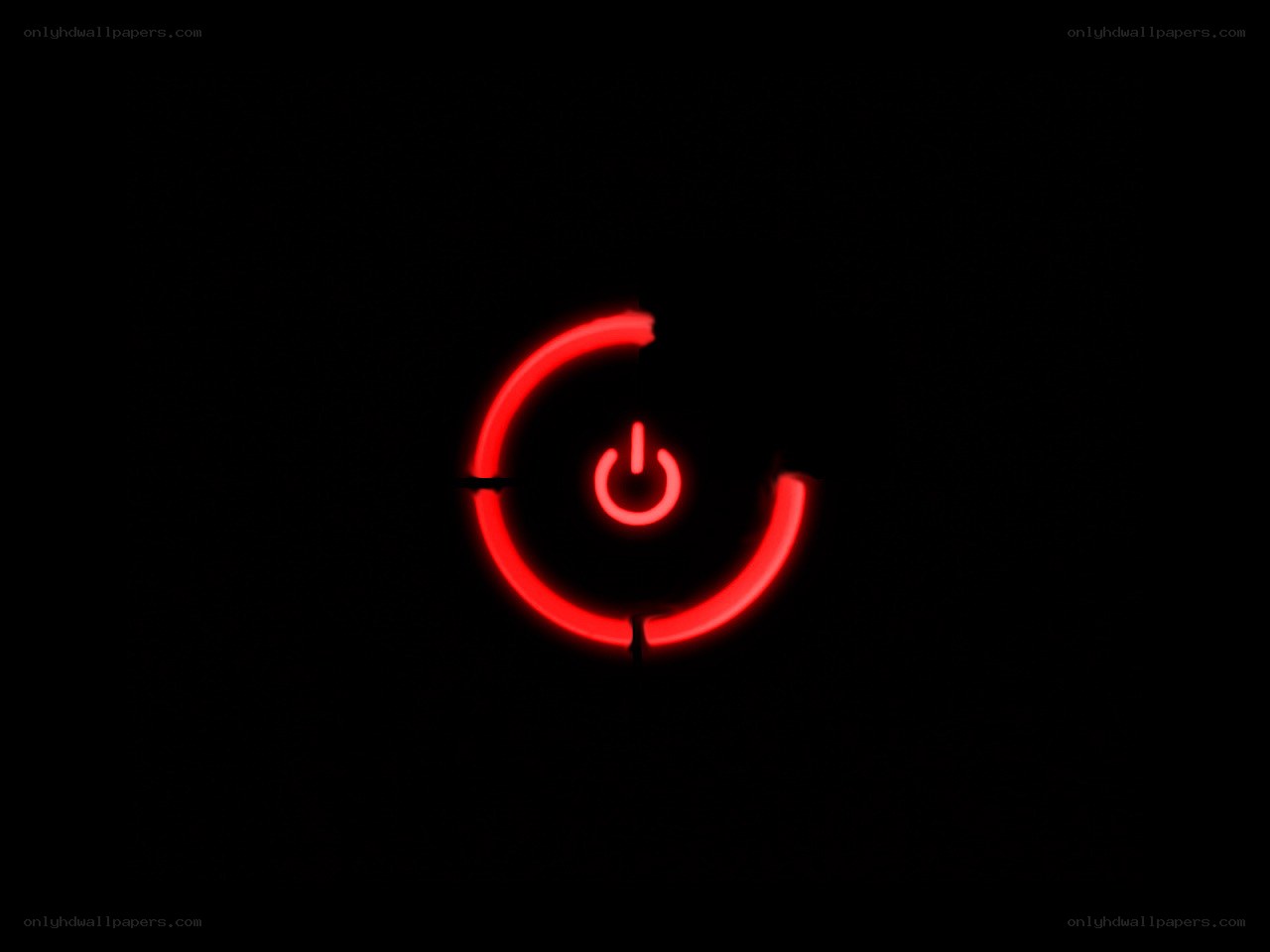 red power button icon