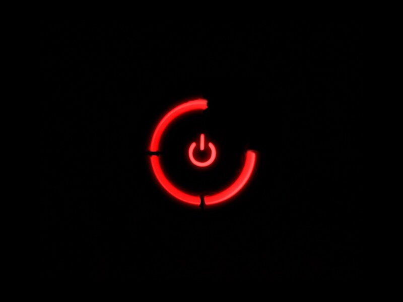 Red Power Button