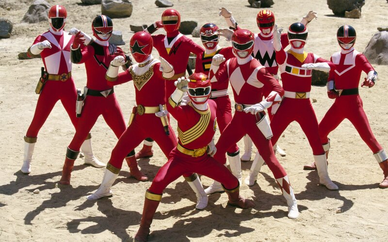 Red Power Rangers Group